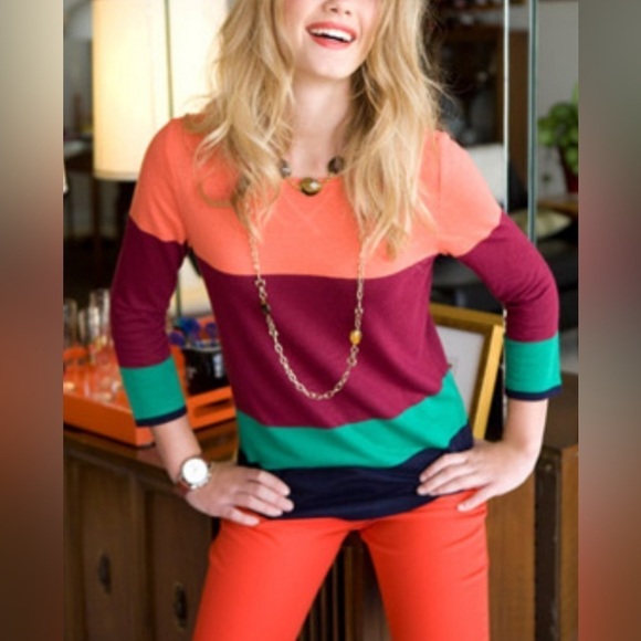 J. Crew Sweaters - J Crew color block sweater size XXS
